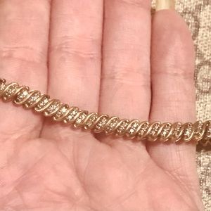 Authentic Diamond Tennis Bracelet Excellent Condition No Missing Diamonds